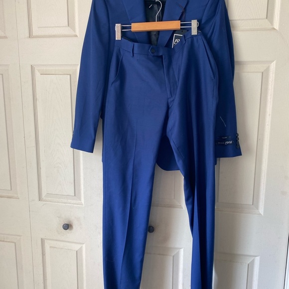 Jos. A. Bank Slim Wool Blue Suit - Picture 5 of 16